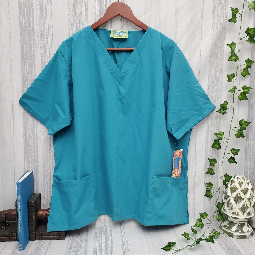Scrub Top- TopLine V- Neck Scrub Top Medium